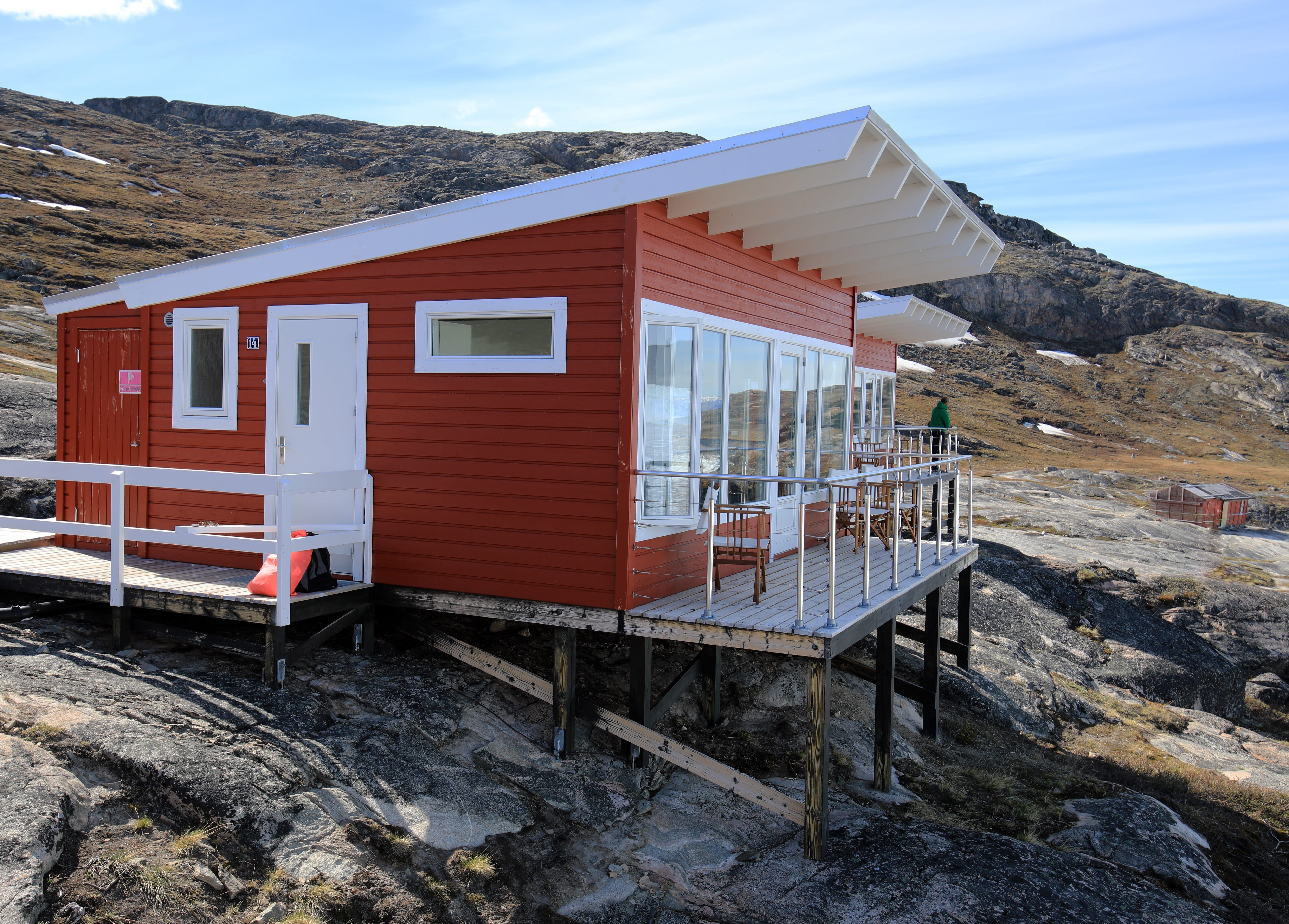 Komfortkabinen in der Glacier Lodge Eqi - Fotograf: Greenland Travel